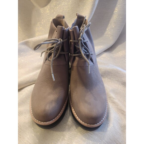 Eileen Fisher Women's Falcon Suede Slip On Ankle Booties Boots Tan Size 7.5 - Picture 3 of 8